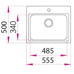 Keittiöallas Lyria L50-60 555x500 mm rst*Stala New
