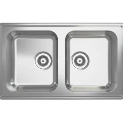 Outlet Keittiöallas Lyria L40-40 830x500 mm rst Tiskialtaat Ja -Pöydät