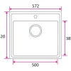 Discount Keittiöallas ONE-T50, 520 x 572 mm, rst Kodinhoitoaltaat