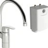 Keittiöhana mökille Safira 1024F, vedenlämmitin, kromi*Oras Outlet