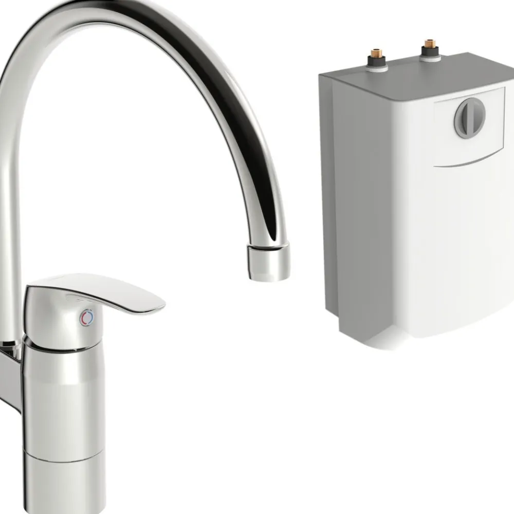 Keittiöhana mökille Safira 1024F, vedenlämmitin, kromi*Oras Outlet