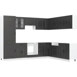 Keittiökaappisarja, 14-osainen Kalmar, eri värejä (43839)*FinePRICE New