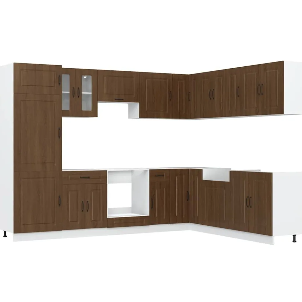 Keittiökaappisarja, 14-osainen Kalmar, eri värejä (43839)*FinePRICE New