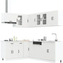 Clearance Keittiökaappisarja, 11-osainen Kalmar, eri värejä (43830) Valmiskeittiöt