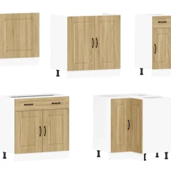 Clearance Keittiökaappisarja 11-osainen Kalmar, eri värejä (43833) Valmiskeittiöt