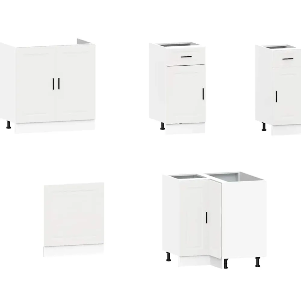 Clearance Keittiökaappisarja 11-osainen Porto, suunniteltu puu, eri värejä (43838) Valmiskeittiöt