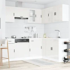 Clearance Keittiökaappisarja 11-osainen Porto, suunniteltu puu, eri värejä (43838) Valmiskeittiöt