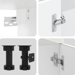 Clearance Keittiökaappisarja 11-osainen Porto, suunniteltu puu, eri värejä (43838) Valmiskeittiöt
