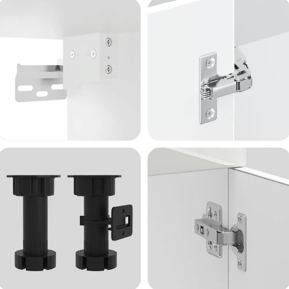 Clearance Keittiökaappisarja 11-osainen Porto, suunniteltu puu, eri värejä (43838) Valmiskeittiöt