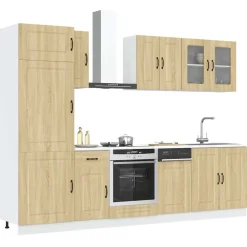 Keittiön kalustesarja 8-osainen, Kalmar, eri värejä (43821)*FinePRICE Outlet