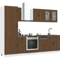 Keittiön kalustesarja 8-osainen, Kalmar, eri värejä (43821)*FinePRICE Outlet