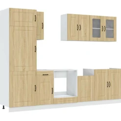 Keittiön kalustesarja 8-osainen, Kalmar, eri värejä (43821)*FinePRICE Outlet