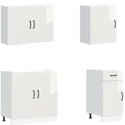Keittiön kalustesarja 7-osainen Kalmar, suunniteltu puu, eri värejä (43818)*FinePRICE New