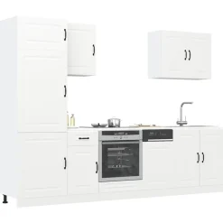 Keittiön kalustesarja 7-osainen Kalmar, suunniteltu puu, eri värejä (43818)*FinePRICE New