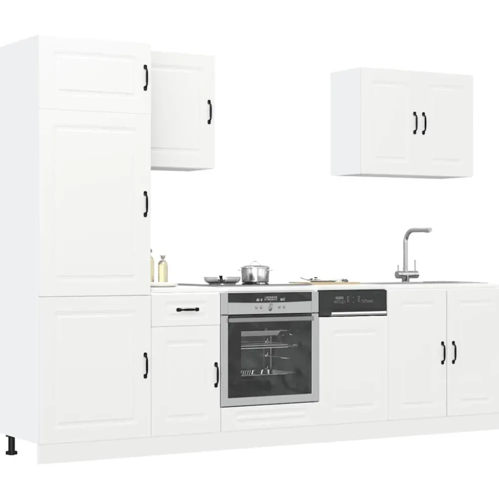 Keittiön kalustesarja 7-osainen Kalmar, suunniteltu puu, eri värejä (43818)*FinePRICE New