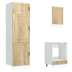 Keittiön kalustesarja 7-osainen Kalmar, suunniteltu puu, eri värejä (43818)*FinePRICE New