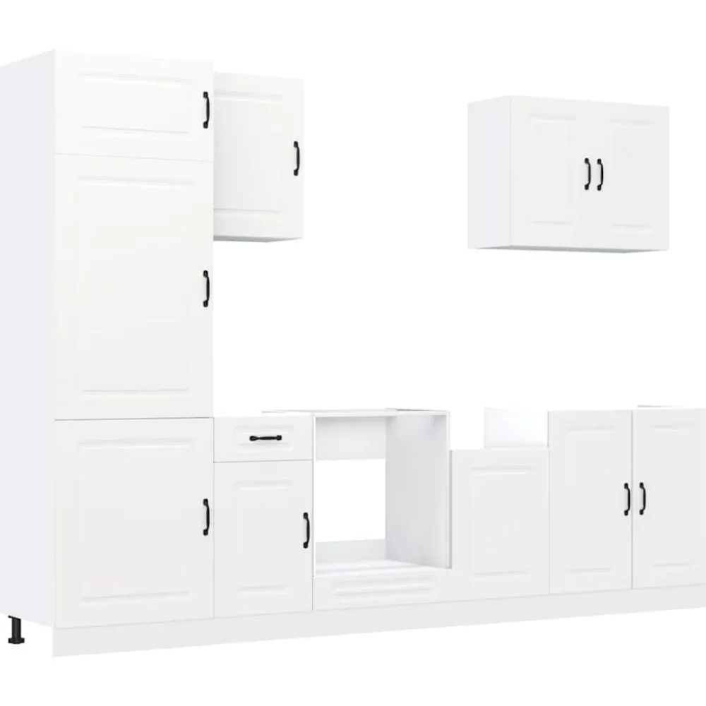 Keittiön kalustesarja 7-osainen Kalmar, suunniteltu puu, eri värejä (43818)*FinePRICE New