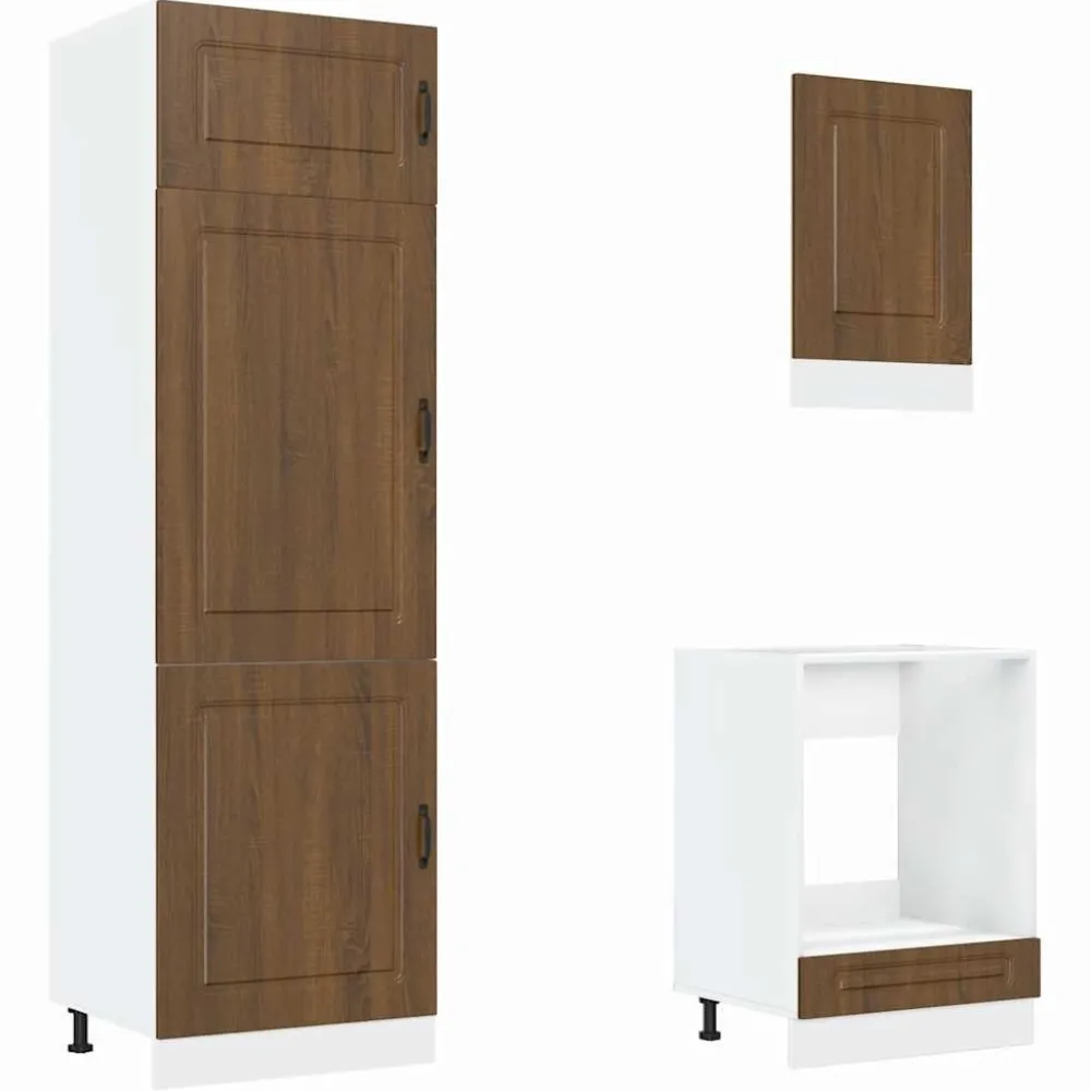 Keittiön kalustesarja 7-osainen Kalmar, suunniteltu puu, eri värejä (43818)*FinePRICE New