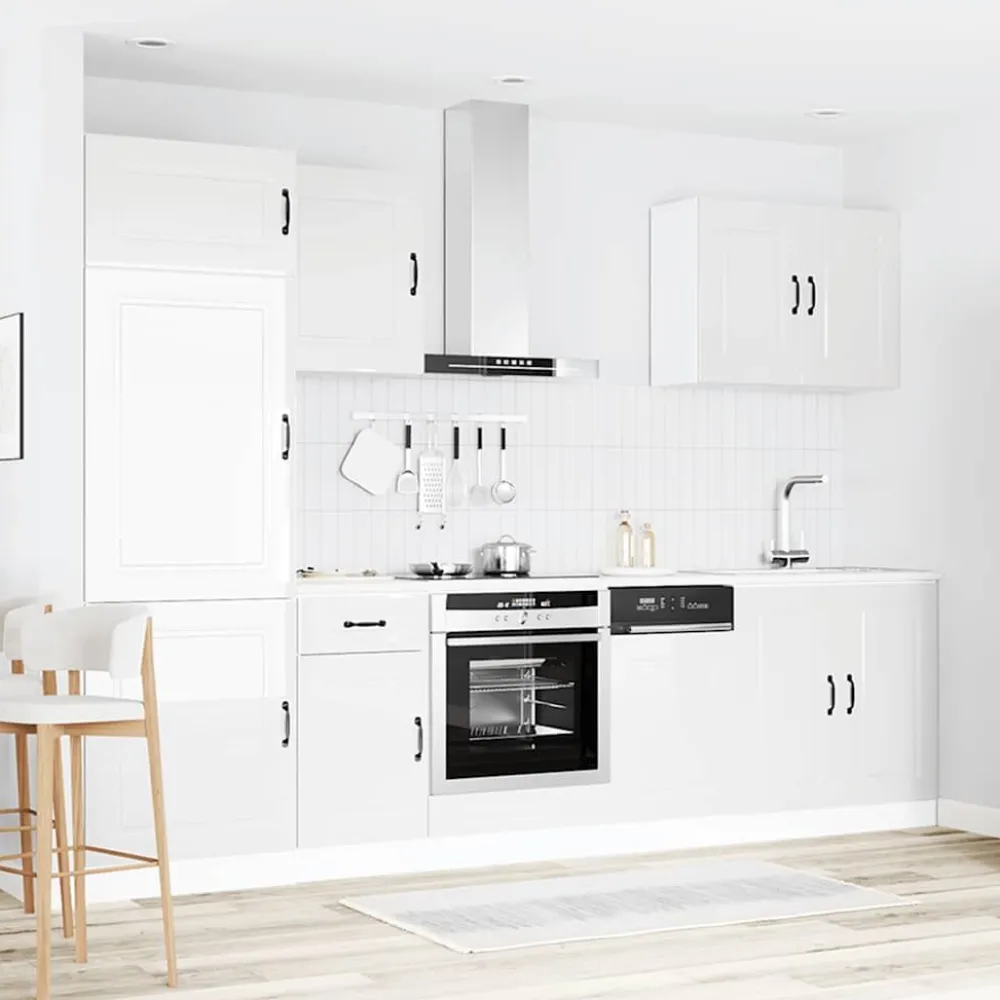 Keittiön kalustesarja 7-osainen Kalmar, suunniteltu puu, eri värejä (43818)*FinePRICE New
