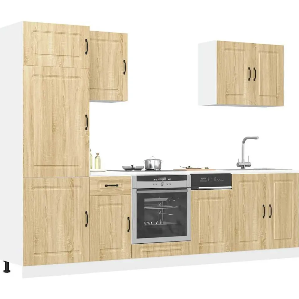 Keittiön kalustesarja 7-osainen Kalmar, suunniteltu puu, eri värejä (43818)*FinePRICE New