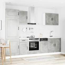 Keittiön kalustesarja 7-osainen Kalmar, suunniteltu puu, eri värejä (43818)*FinePRICE New
