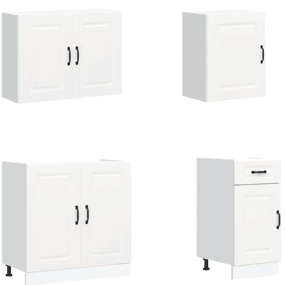 Keittiön kalustesarja 7-osainen Kalmar, suunniteltu puu, eri värejä (43818)*FinePRICE New