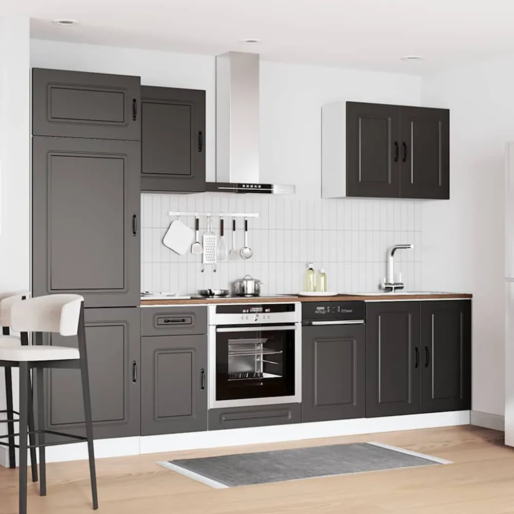 Keittiön kalustesarja 7-osainen Kalmar, suunniteltu puu, eri värejä (43818)*FinePRICE New
