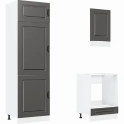 Keittiön kalustesarja 7-osainen Kalmar, suunniteltu puu, eri värejä (43818)*FinePRICE New