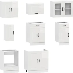 Keittiön kalustesarja 8-osainen Kalmar, eri värejä (43824)*FinePRICE Outlet