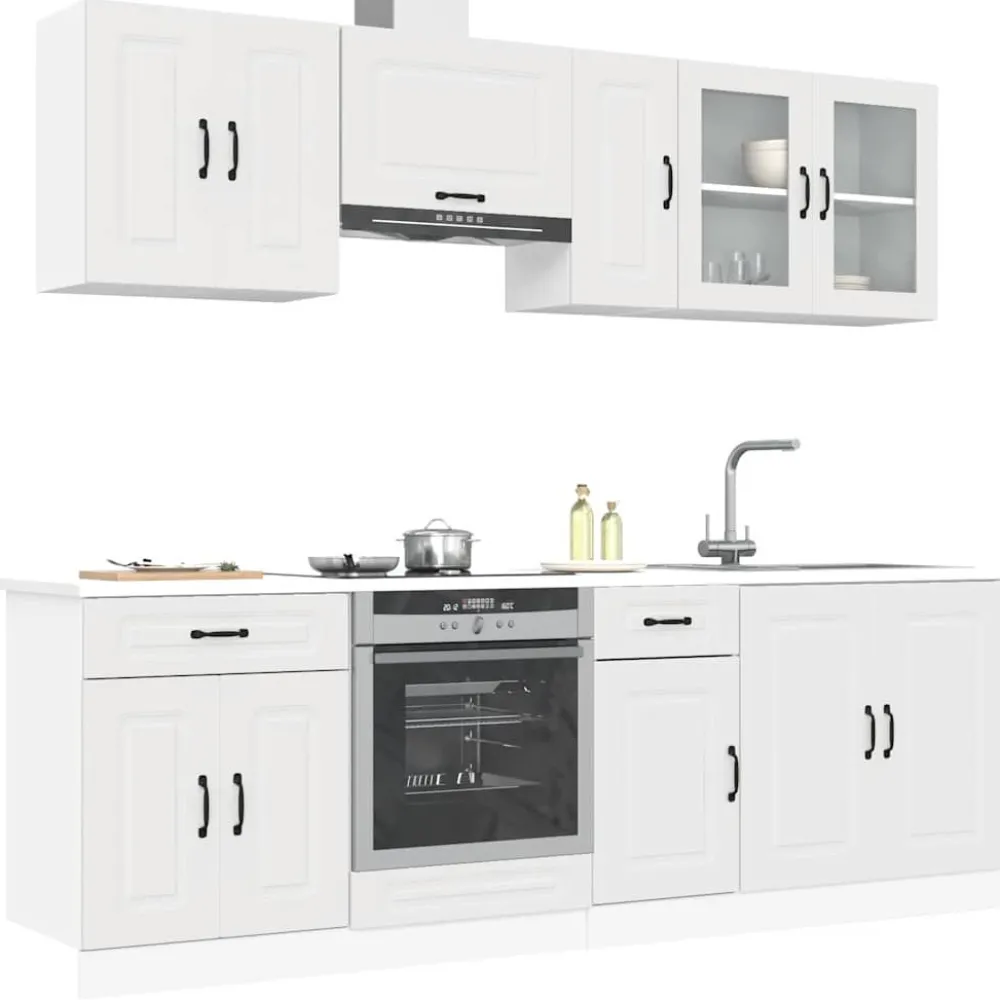 Keittiön kalustesarja 8-osainen Kalmar, eri värejä (43824)*FinePRICE Outlet