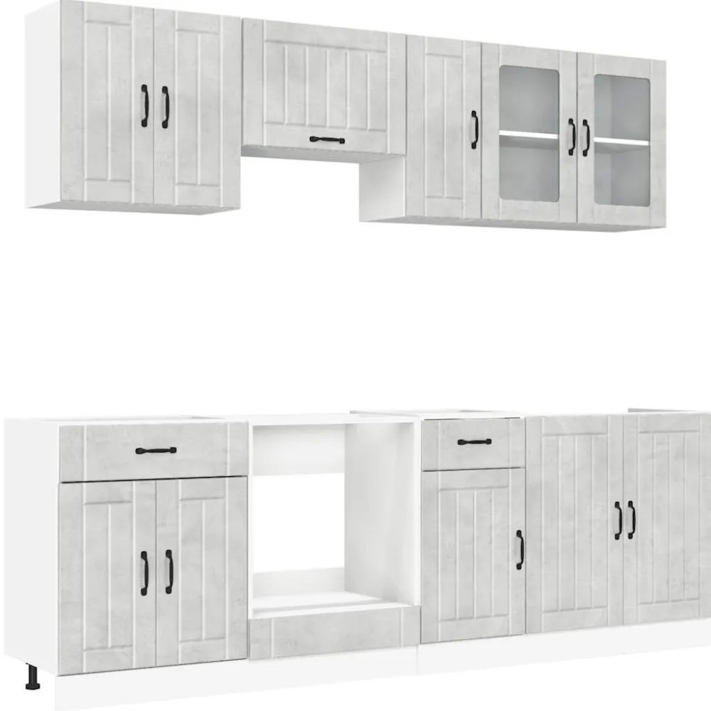 Keittiön kalustesarja, 8-osainen Kalmar, eri värejä (43825)*FinePRICE Discount