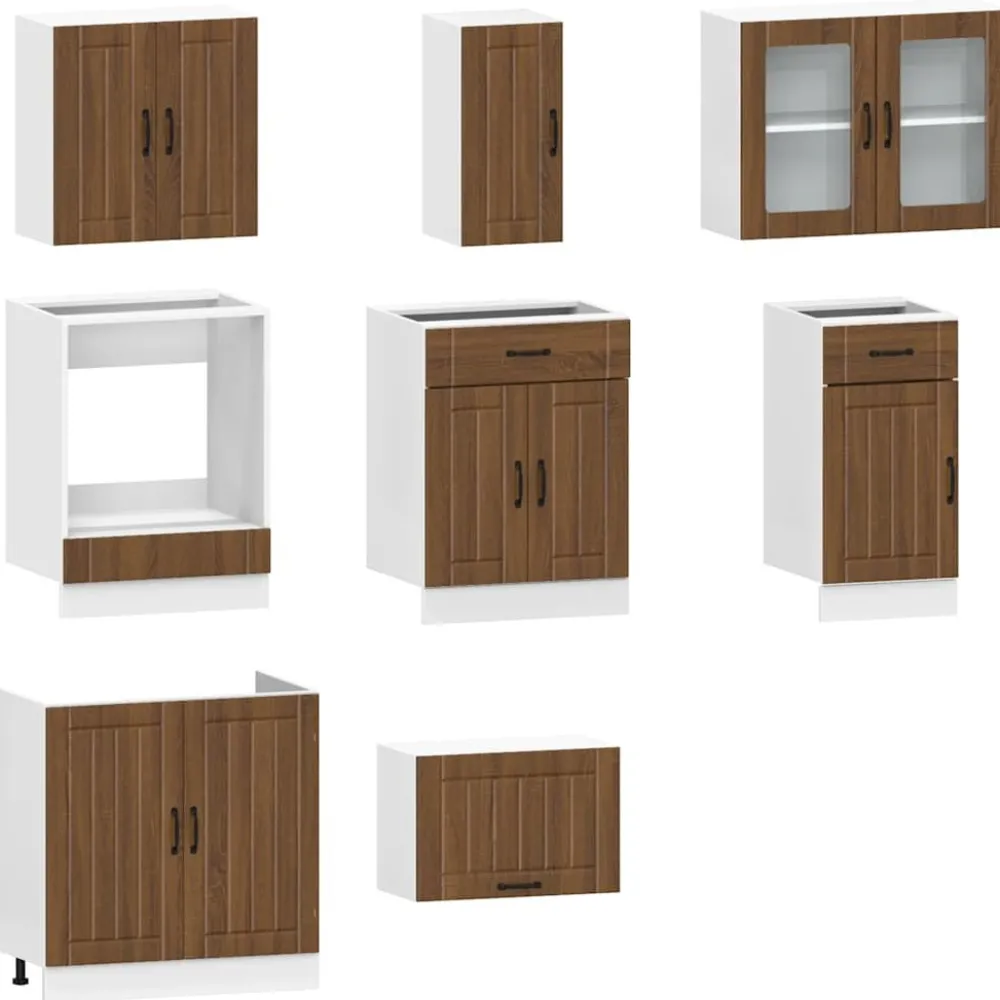 Keittiön kalustesarja, 8-osainen Kalmar, eri värejä (43825)*FinePRICE Discount