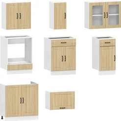 Keittiön kalustesarja, 8-osainen Kalmar, eri värejä (43825)*FinePRICE Discount