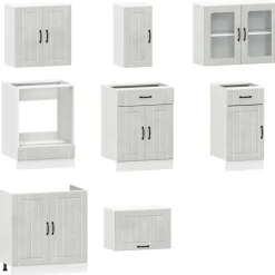 Keittiön kalustesarja, 8-osainen Kalmar, eri värejä (43825)*FinePRICE Discount