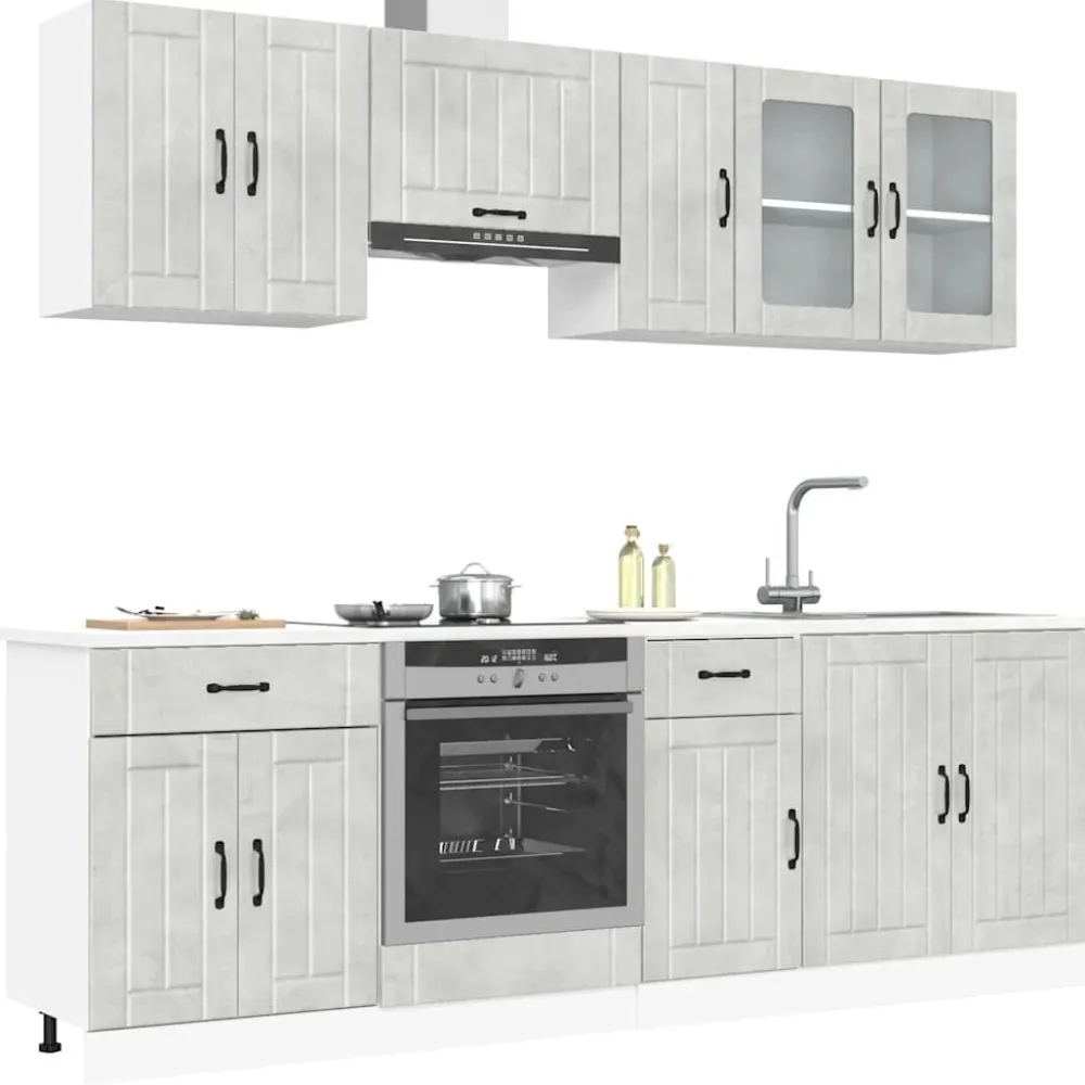 Keittiön kalustesarja, 8-osainen Kalmar, eri värejä (43825)*FinePRICE Discount