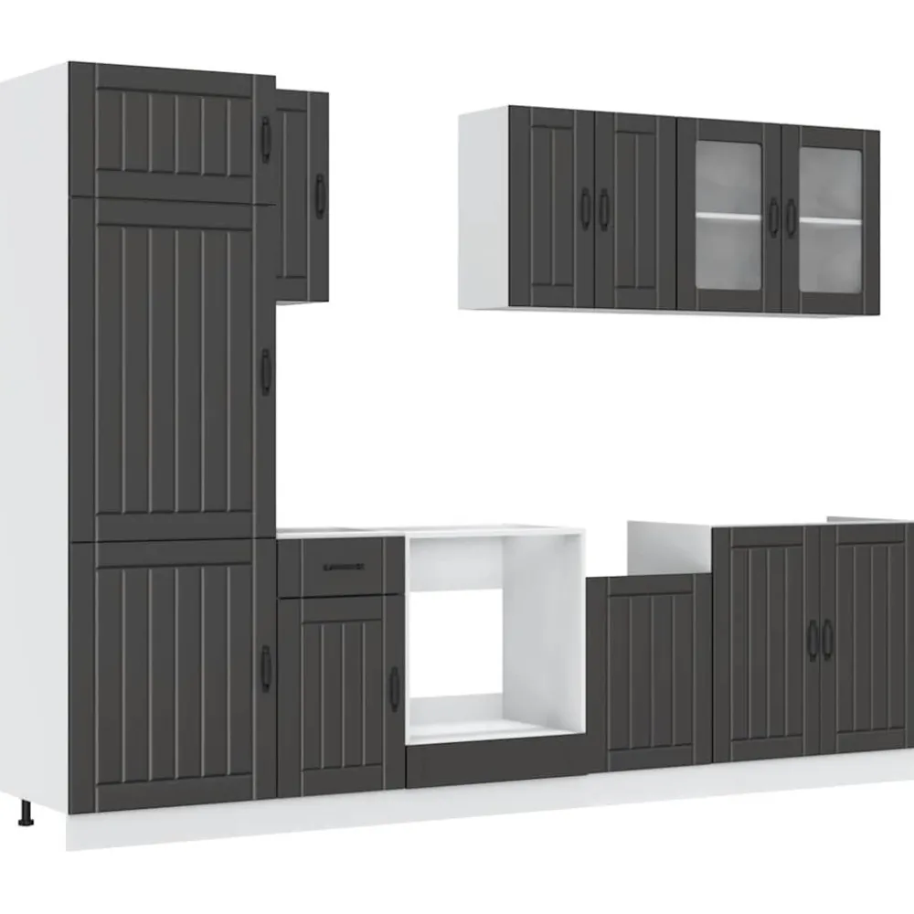 Keittiön kalustesarja 8-osainen Kalmar, eri värejä (43822)*FinePRICE Sale
