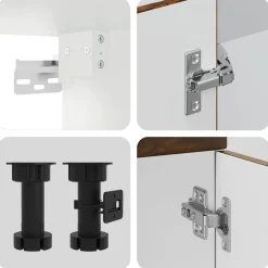 Outlet Keittiön kalustesarja 4-osainen Kalmar, eri värejä (43827) Valmiskeittiöt