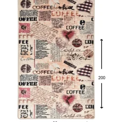 Hot Keittiön matto Coffee, eri kokoja Matot