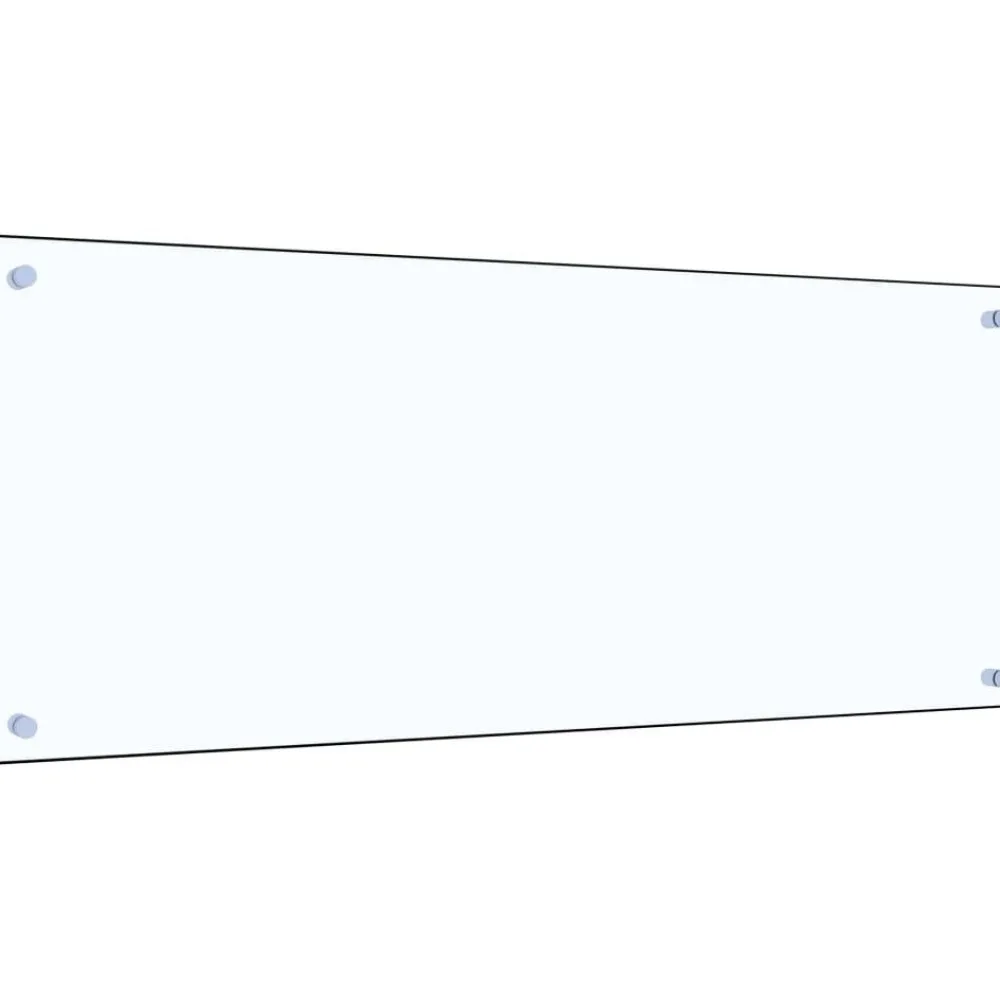 Keittiön roiskesuoja läpinäkyvä 100x40 cm karkaistu lasi*FinePRICE Hot