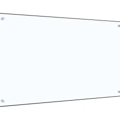 Keittiön roiskesuoja läpinäkyvä 100x60 cm karkaistu lasi*FinePRICE Outlet