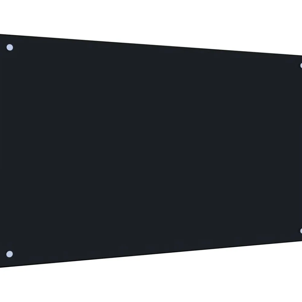 Keittiön roiskesuoja musta 100x60 cm karkaistu lasi Keittiötasot Ja Välitilat
