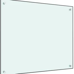 Best Keittiön roiskesuoja valkoinen 70x60 cm karkaistu lasi Keittiötasot Ja Välitilat
