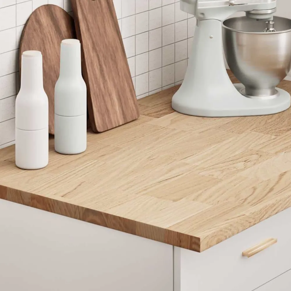 keittiön työtaso massiivipuu tammi suorakaiteen muotoinen (08998)*FinePRICE Best