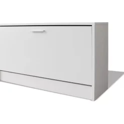 Kenkien varastokaappi valkoinen 80x24x45 cm*FinePRICE Outlet