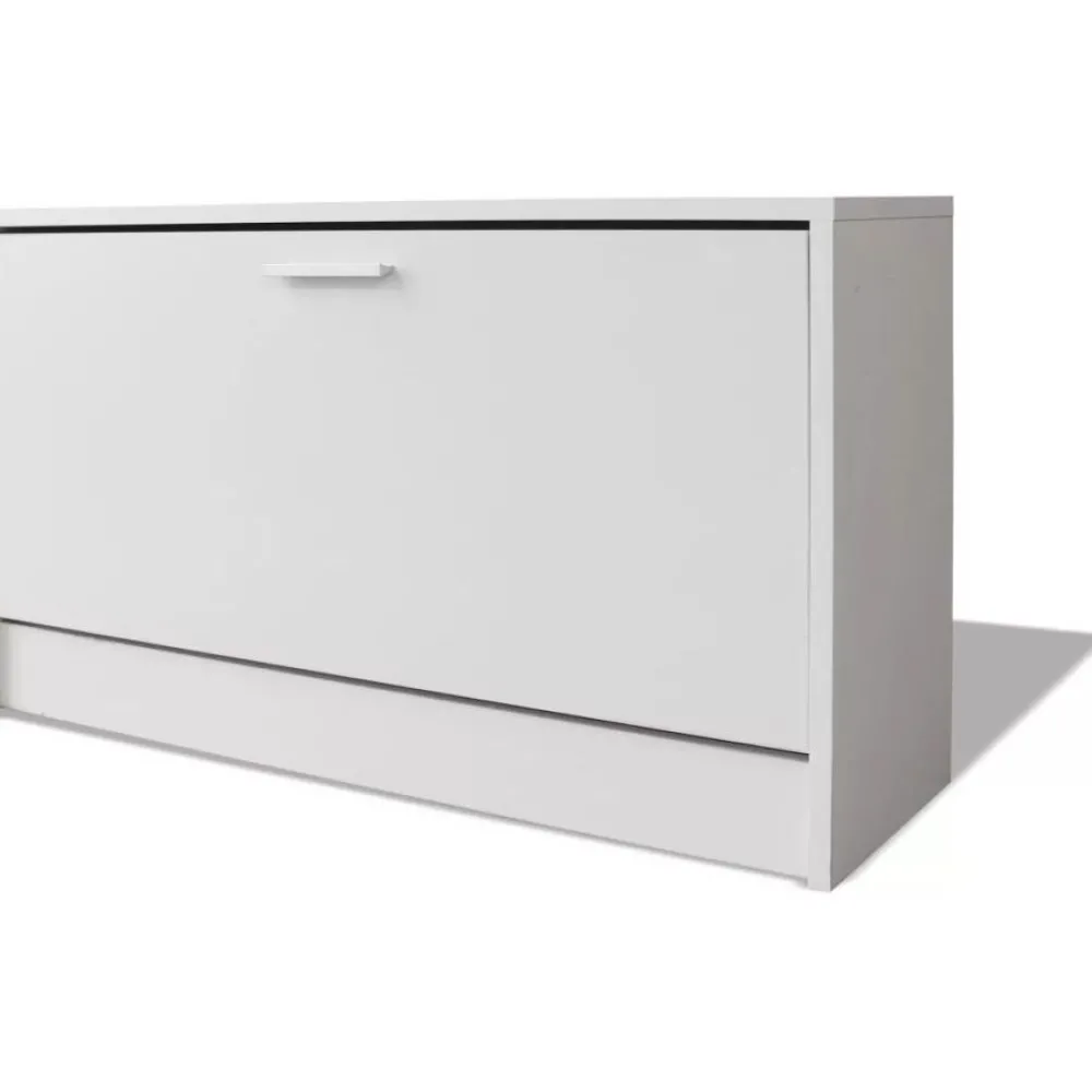 Kenkien varastokaappi valkoinen 80x24x45 cm*FinePRICE Outlet