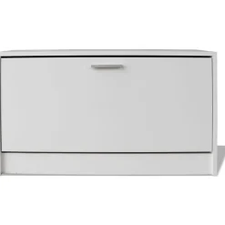 Kenkien varastokaappi valkoinen 80x24x45 cm*FinePRICE Outlet