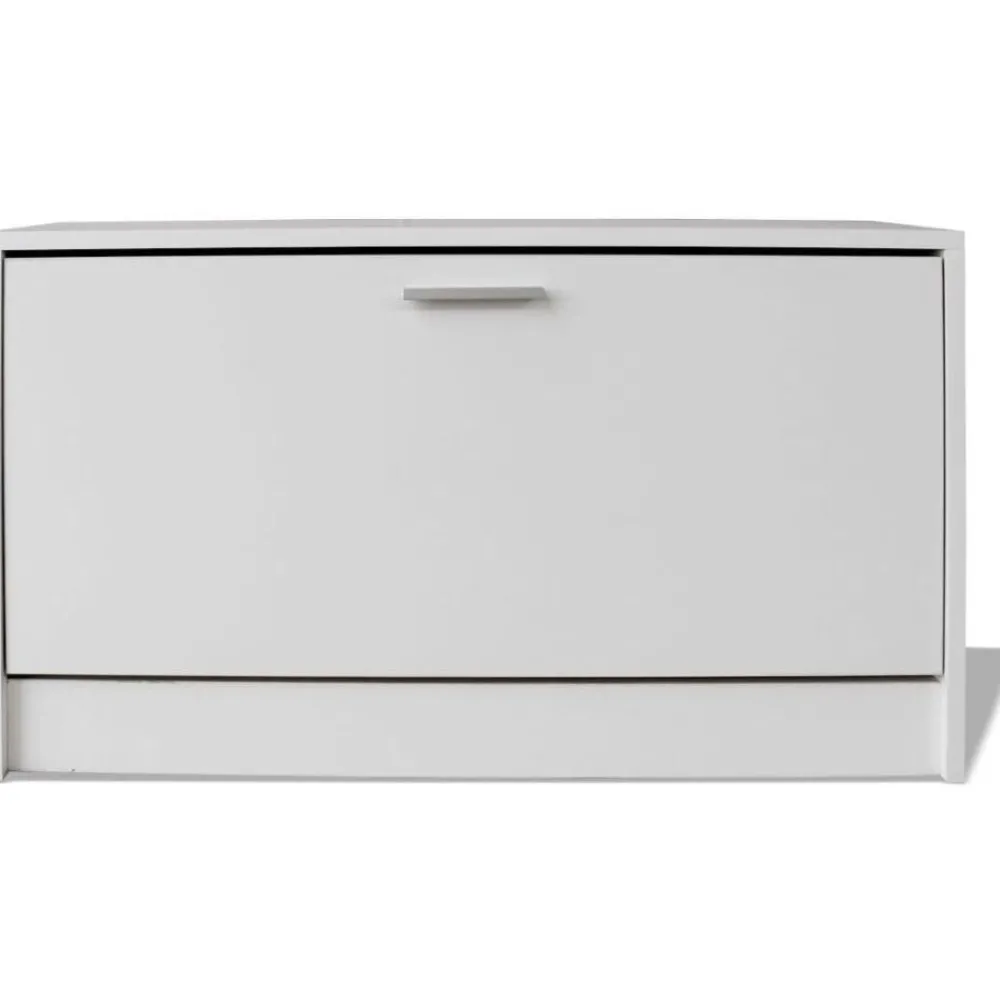 Kenkien varastokaappi valkoinen 80x24x45 cm*FinePRICE Outlet