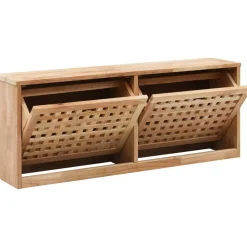 Sale Kenkäkaappi penkki 94x20x38 cm pähkinäpuu Eteiskalusteet