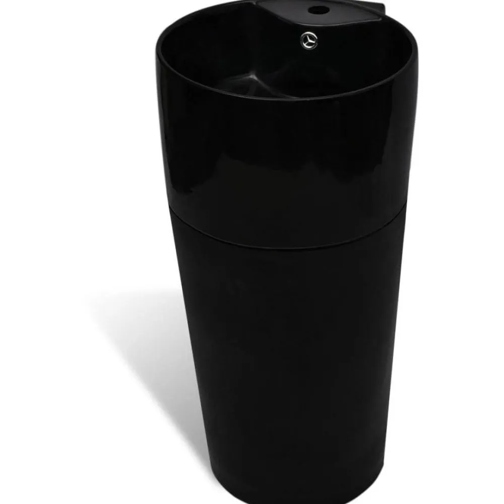 Keraaminen Seisova Kylpyhuoneen Pesuallas Hanareiällä Pyöreä*FinePRICE New