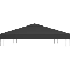 Best 2-kerroksinen huvimajan katto 310 g/mâ² 4x3 m musta Paviljongit|Paviljongit